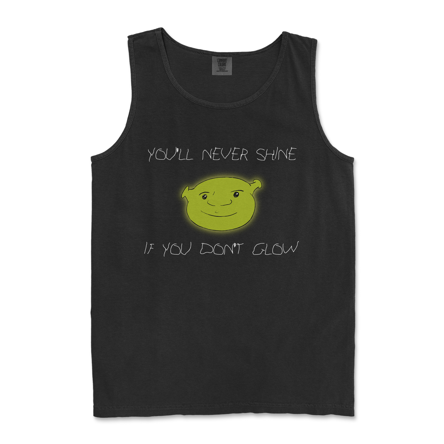 Comfort Colors Tank Top Shrekc in Black