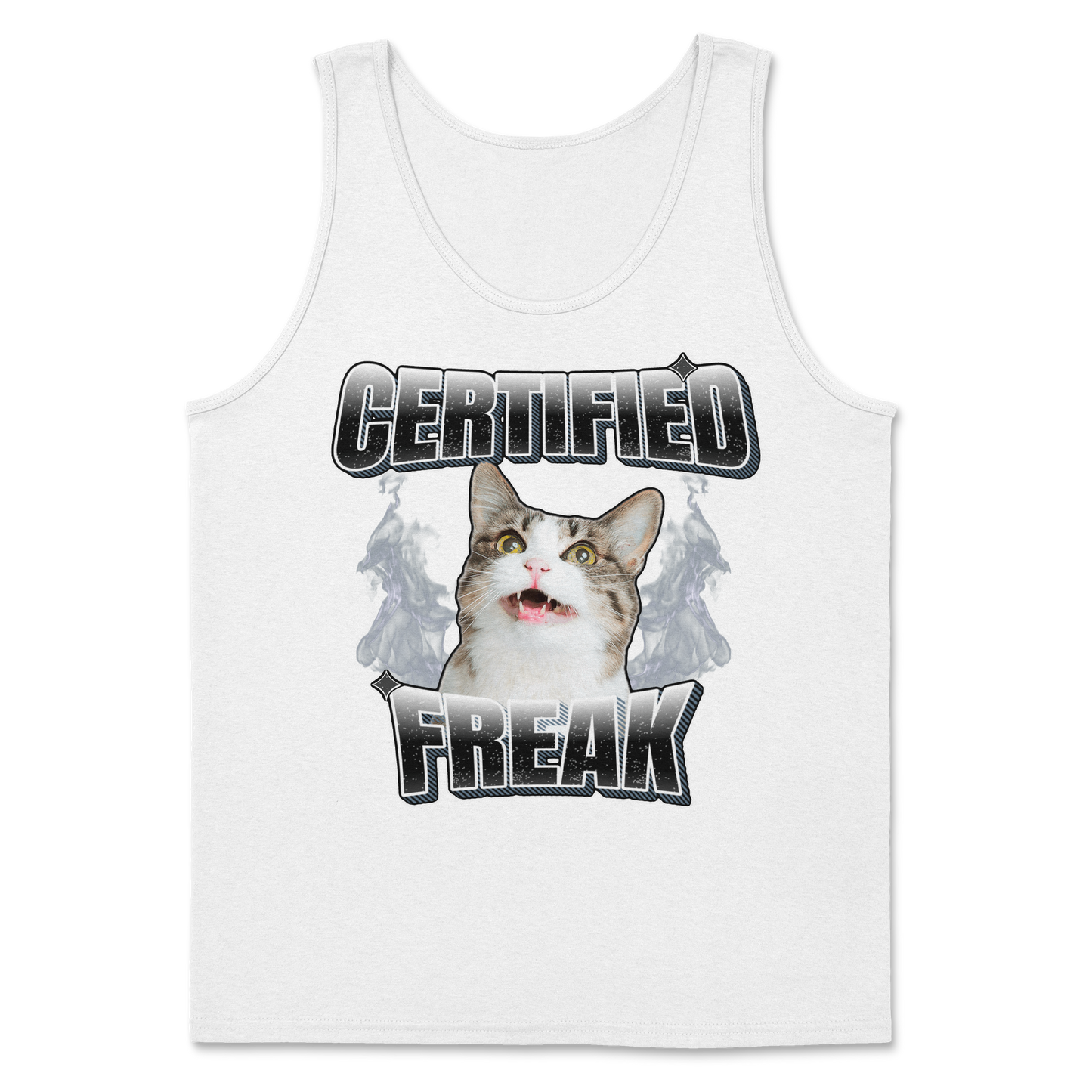 The Nice Shirt Tank Top Freaky  in White
