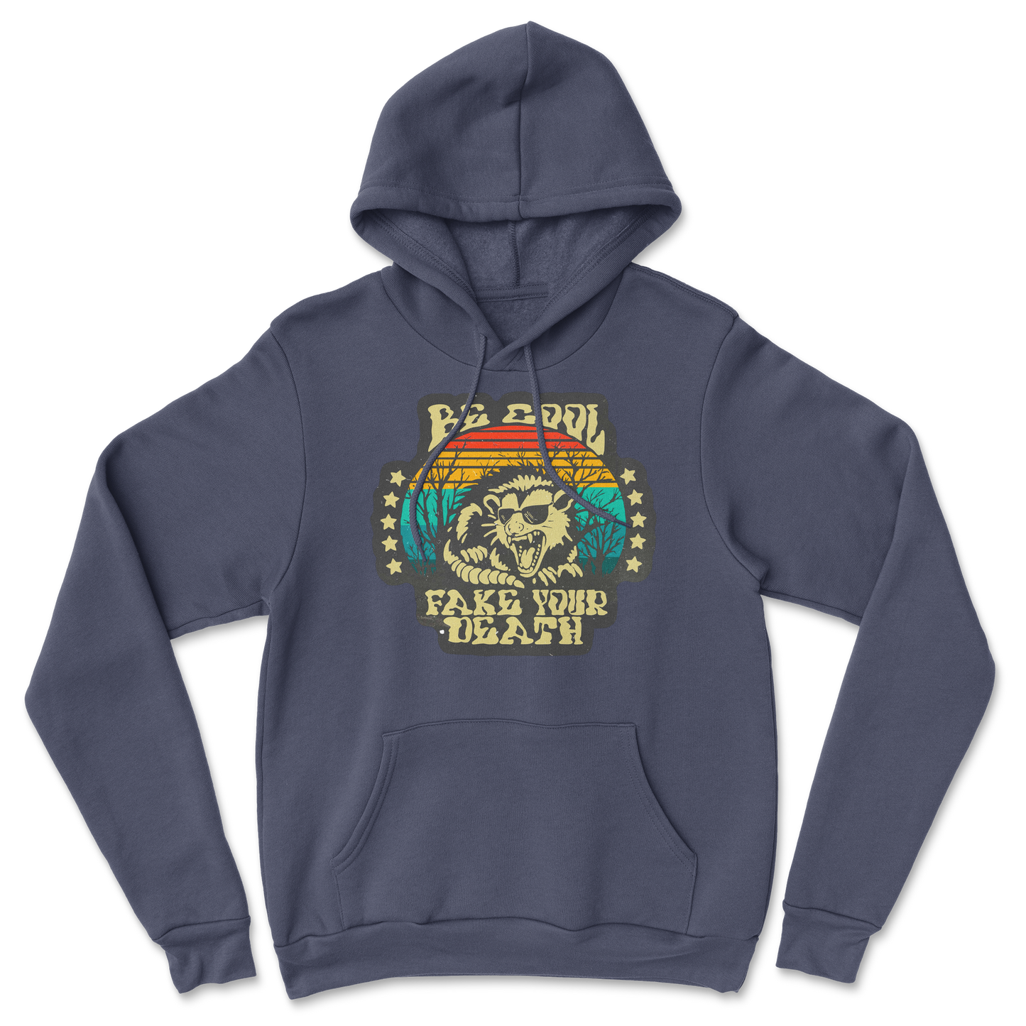 Heavy Blend Hoodie Fake Your Death in Navy