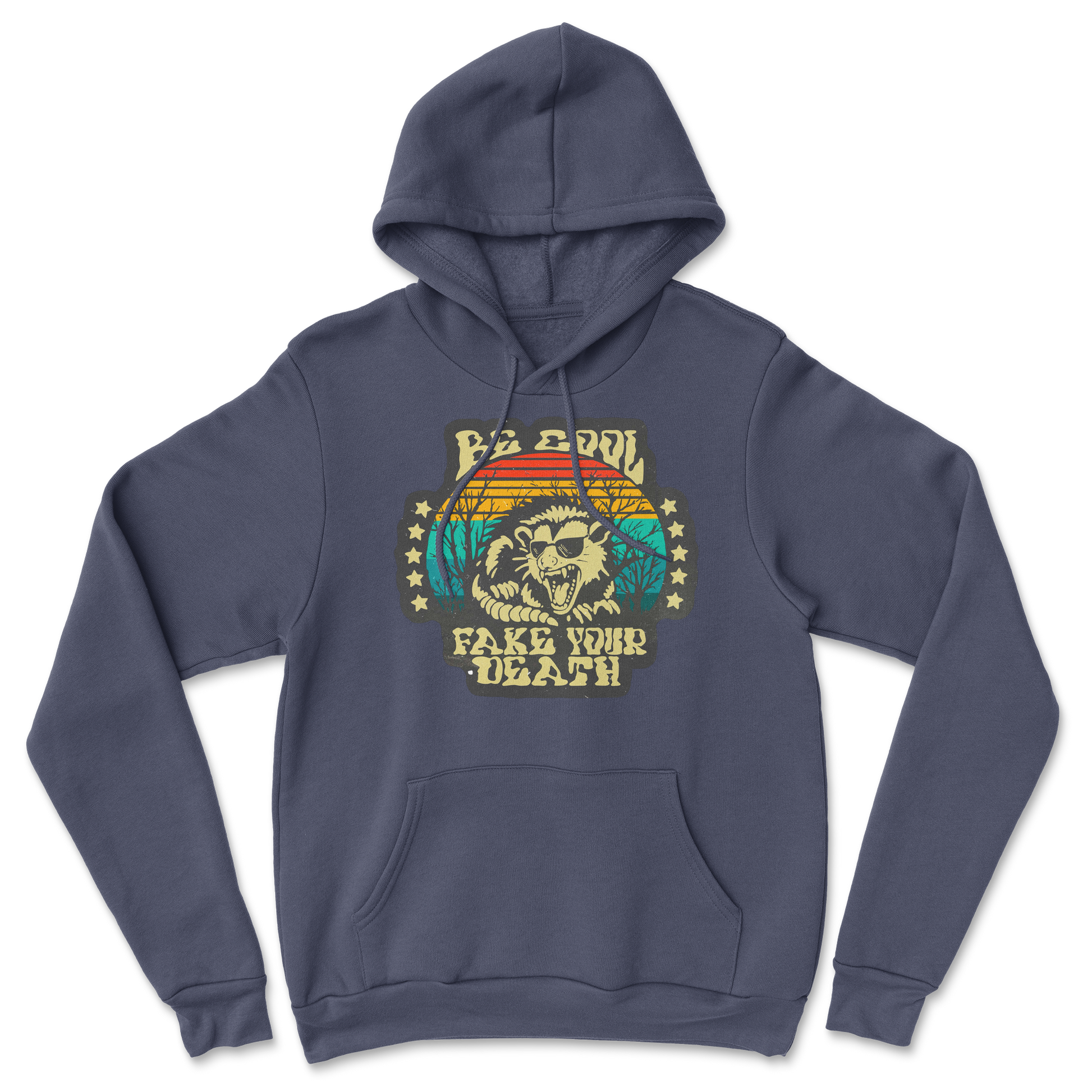 Heavy Blend Hoodie Fake Your Death in Navy