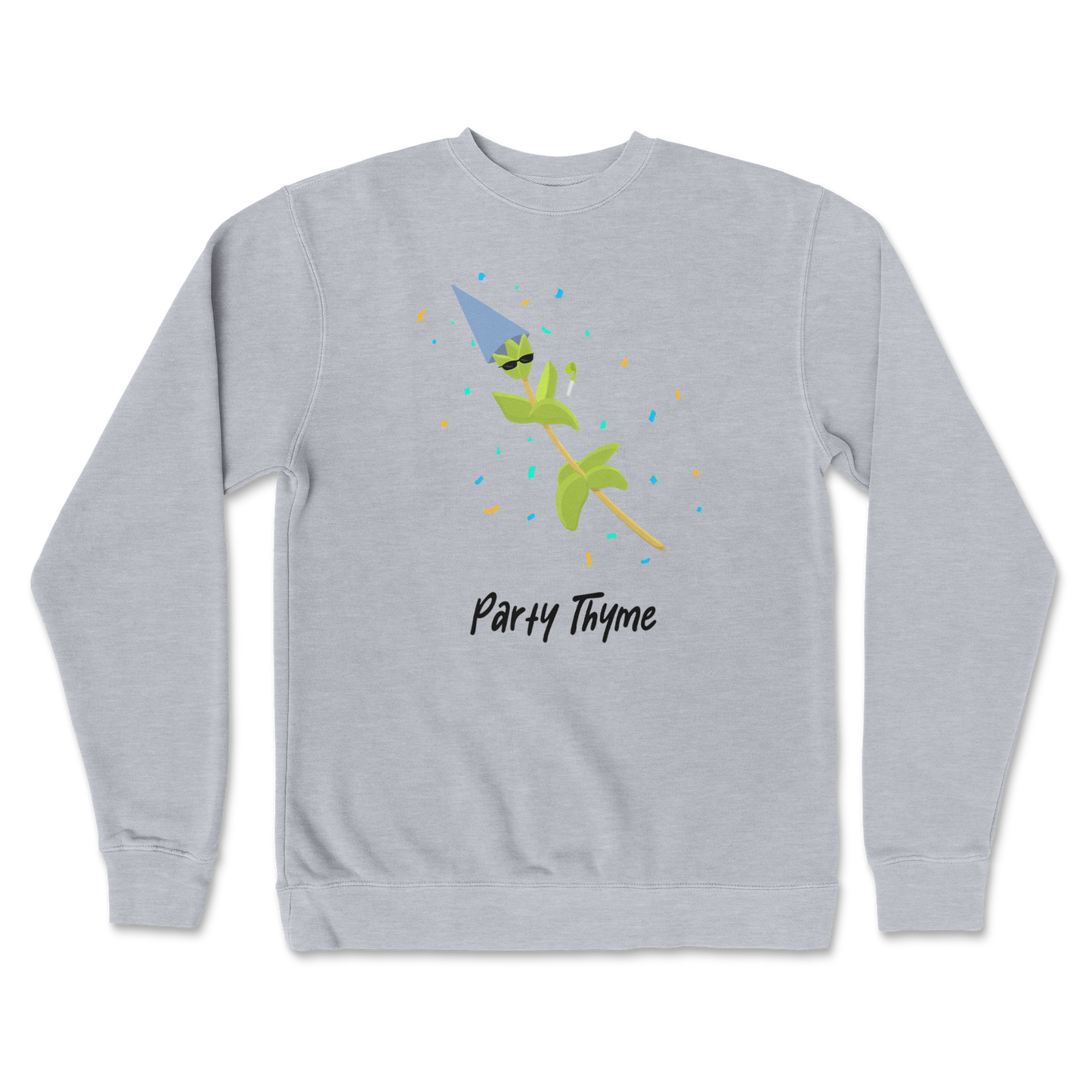 Independent Clothing Co. Crew Neck Party Thyme in GreyHeather