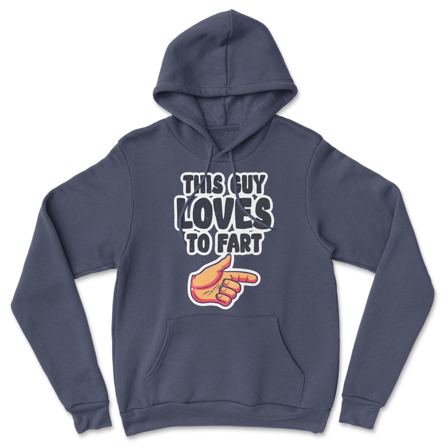 The Nice Shirt Hoodie Who Farted in Navy