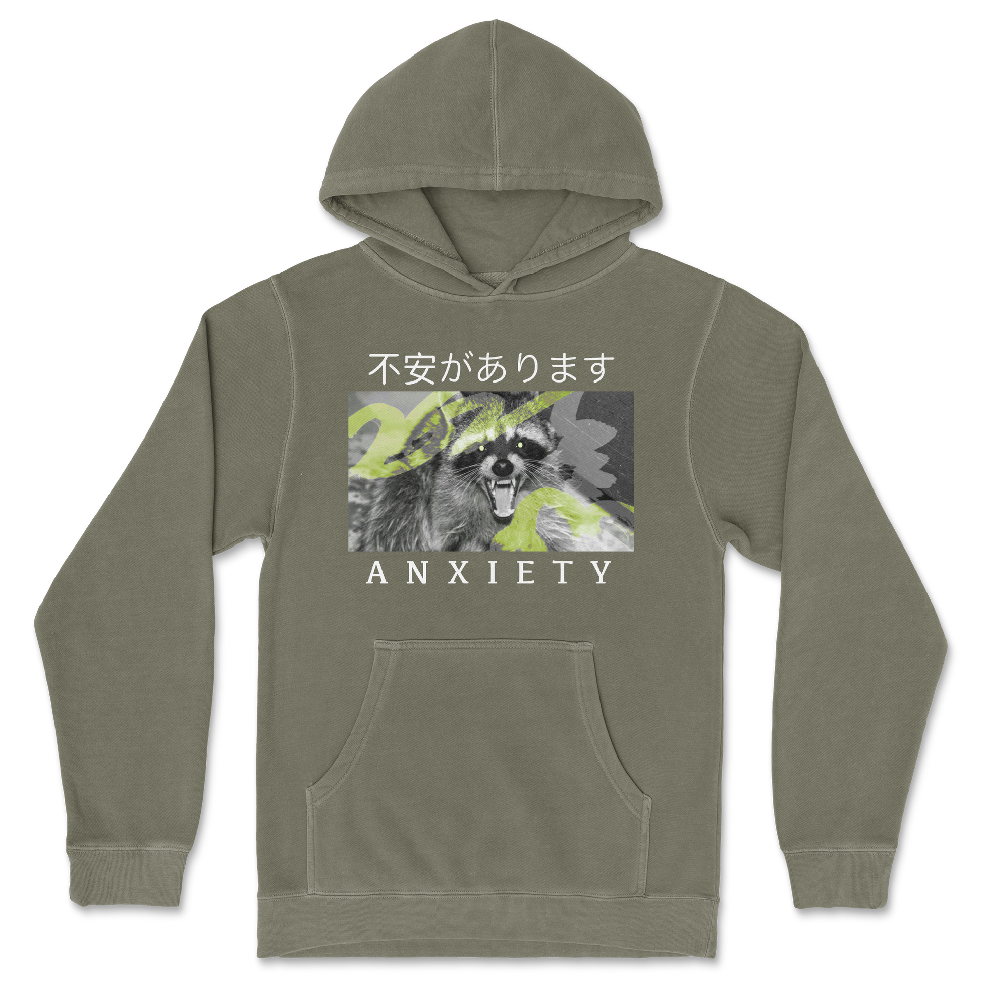 Independent Clothing Co. Hoodie Anxiety in Olive