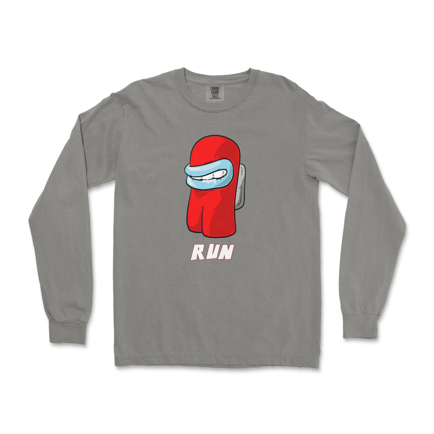 Comfort Colors Long Sleeve Sussy Man Child in Grey
