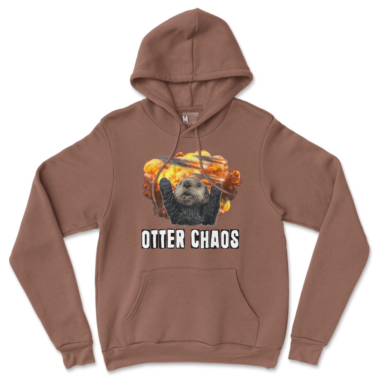 Gildan SoftStyle Hoodie Otter Chaos in Cocoa