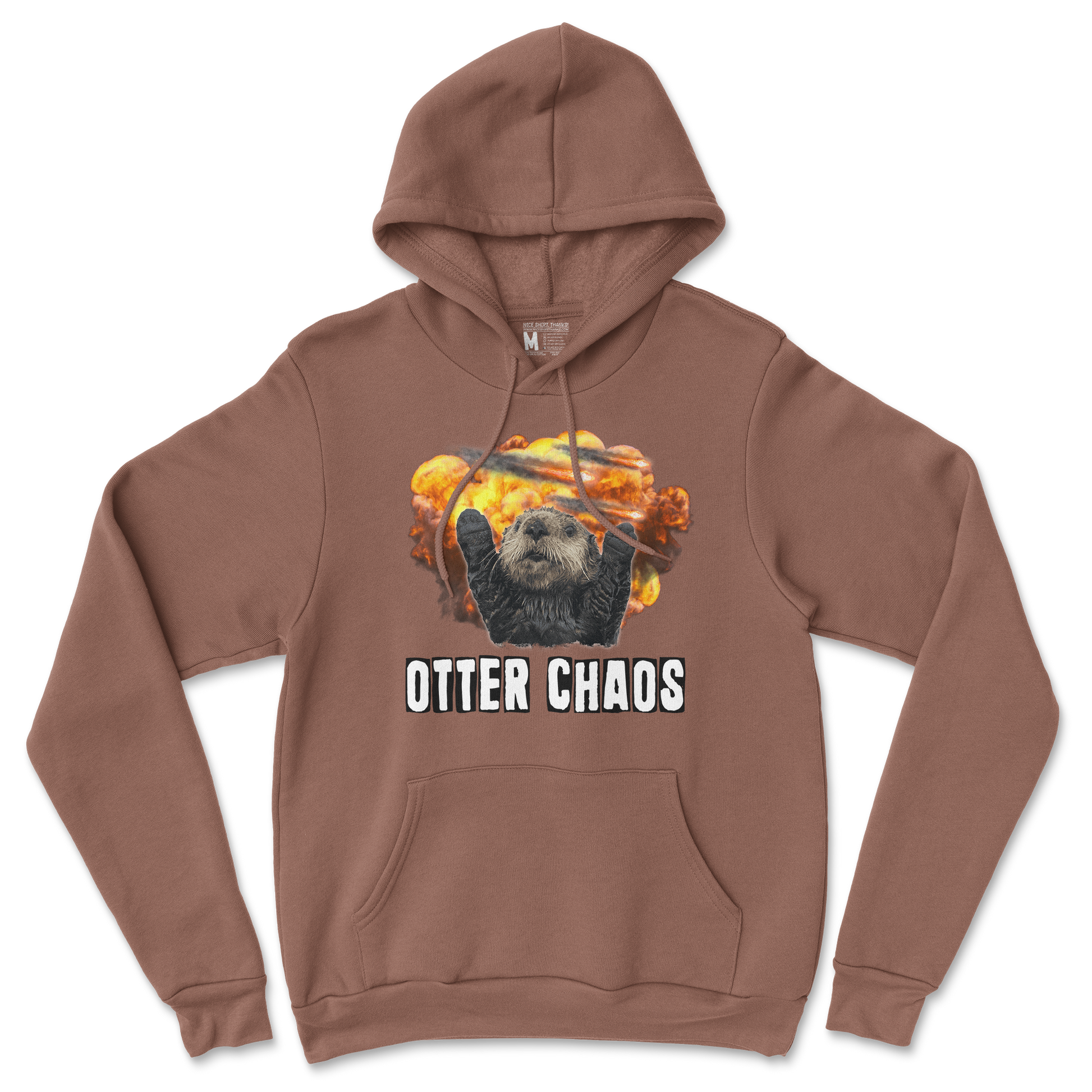 Gildan SoftStyle Hoodie Otter Chaos in Cocoa