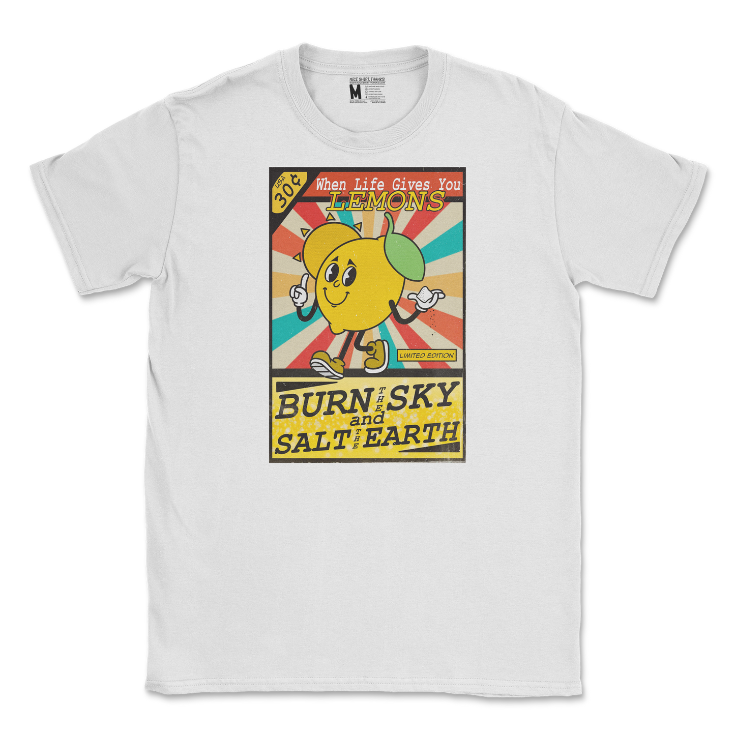 Gildan SoftStyle T-Shirt Life Gives You Lemons in White