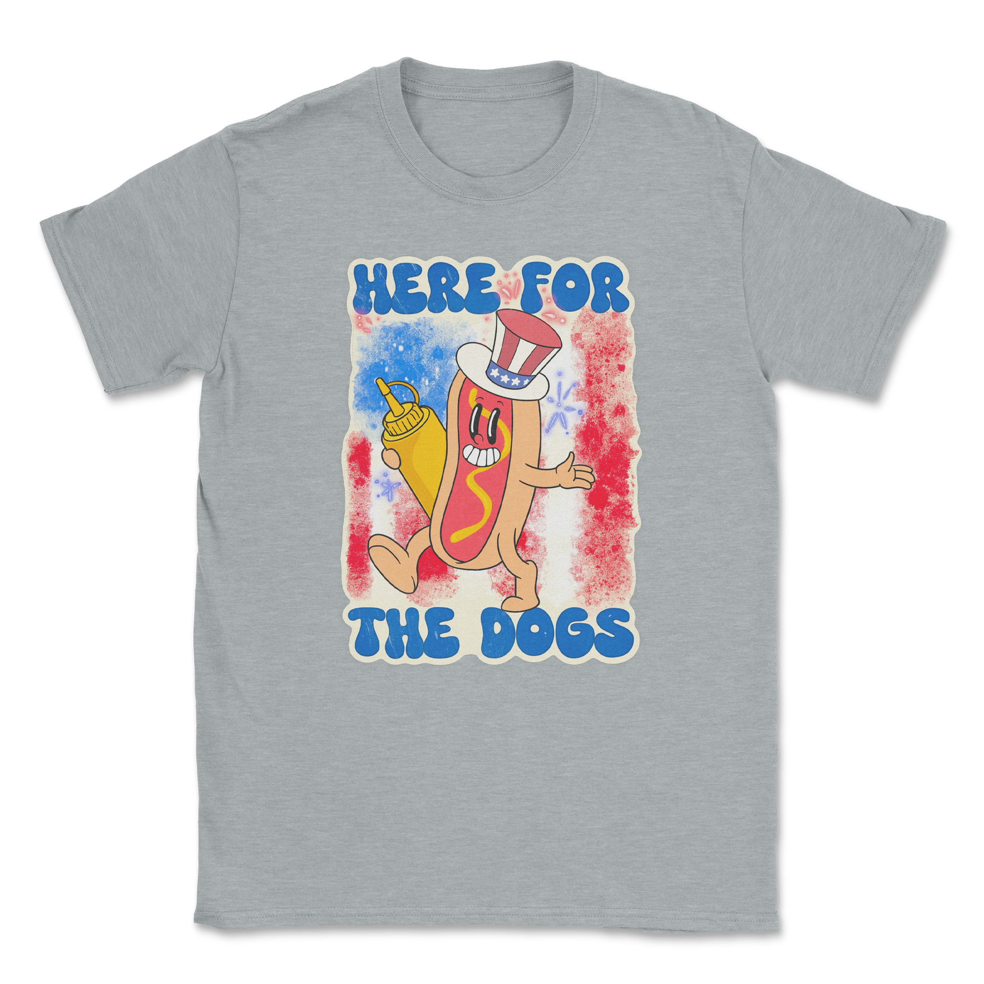 Heavy Blend T-Shirt Hot Dog in Sports Grey