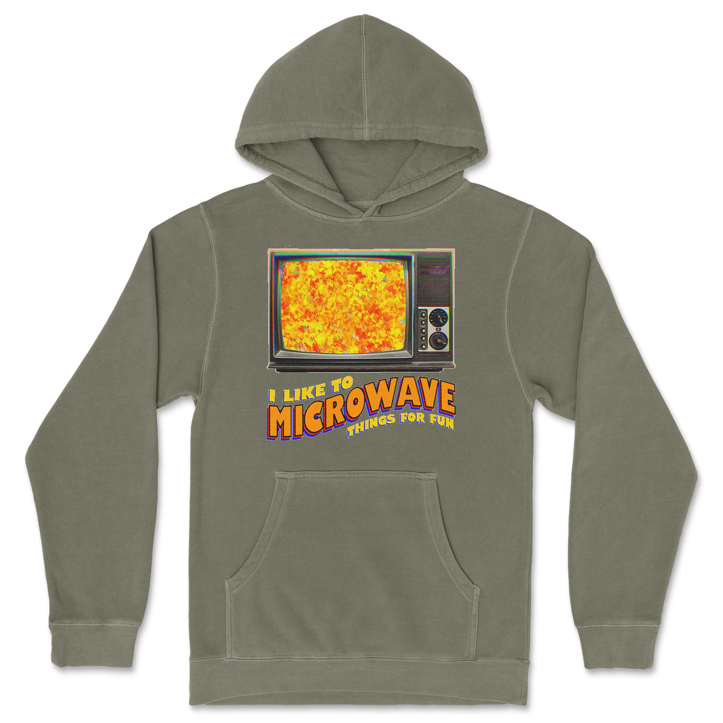 Independent Clothing Co. Hoodie Microwave for fun in Olive