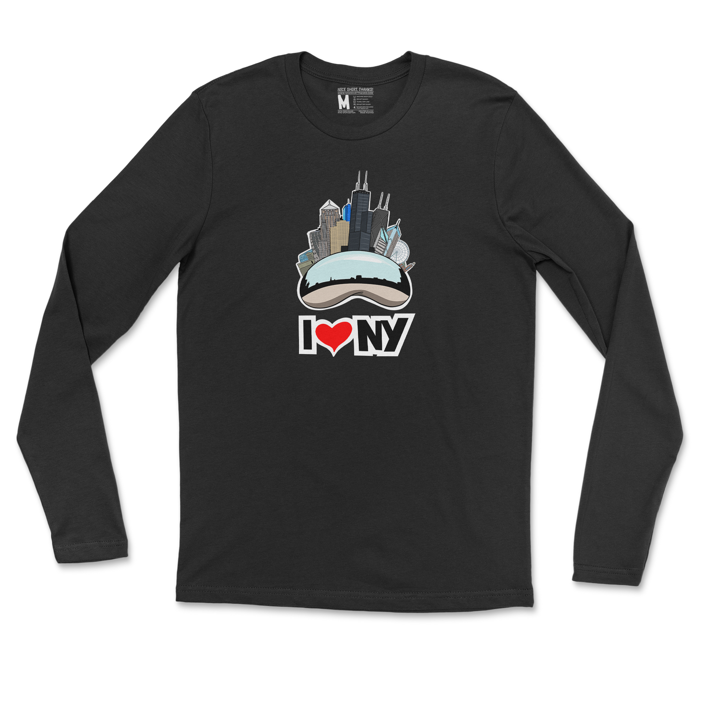 Gildan SoftStyle Long Sleeve in Black