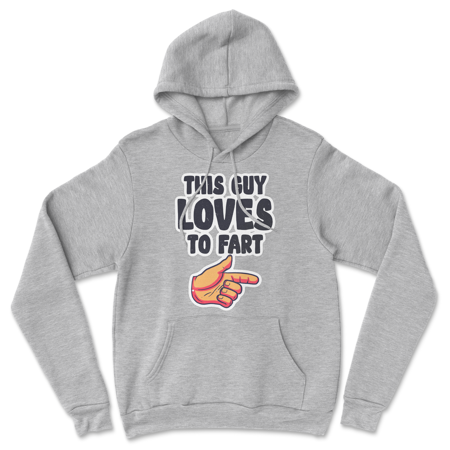 The Nice Shirt Hoodie Who Farted in Grey-Heather