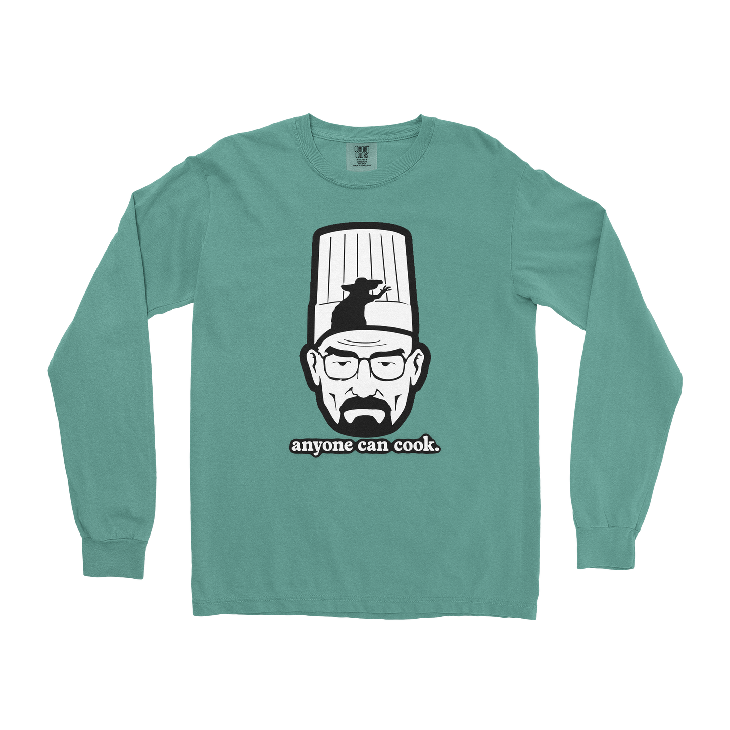 Comfort Colors Long Sleeve Everyone Can Cook in Light Green