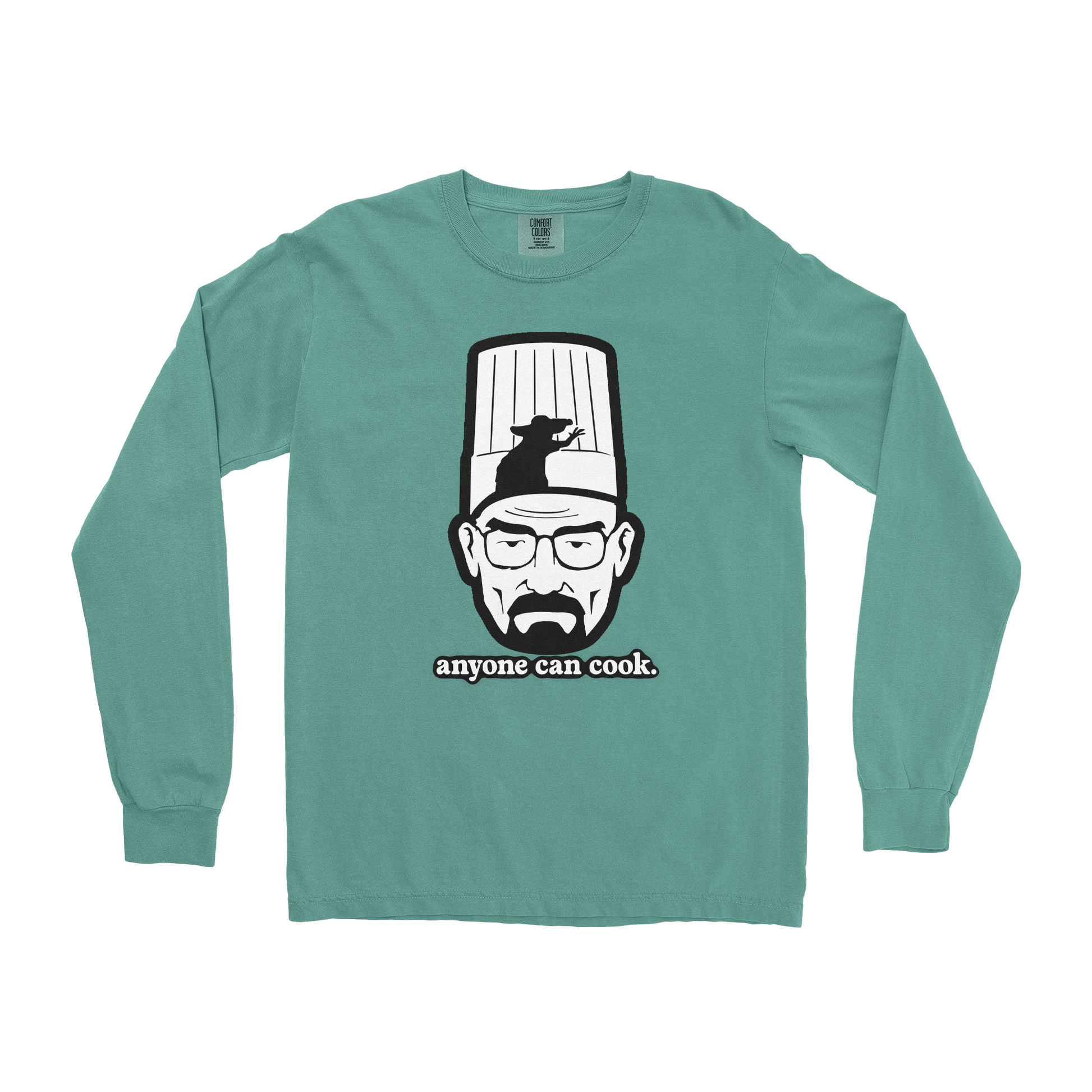 Comfort Colors Long Sleeve Everyone Can Cook in Light Green