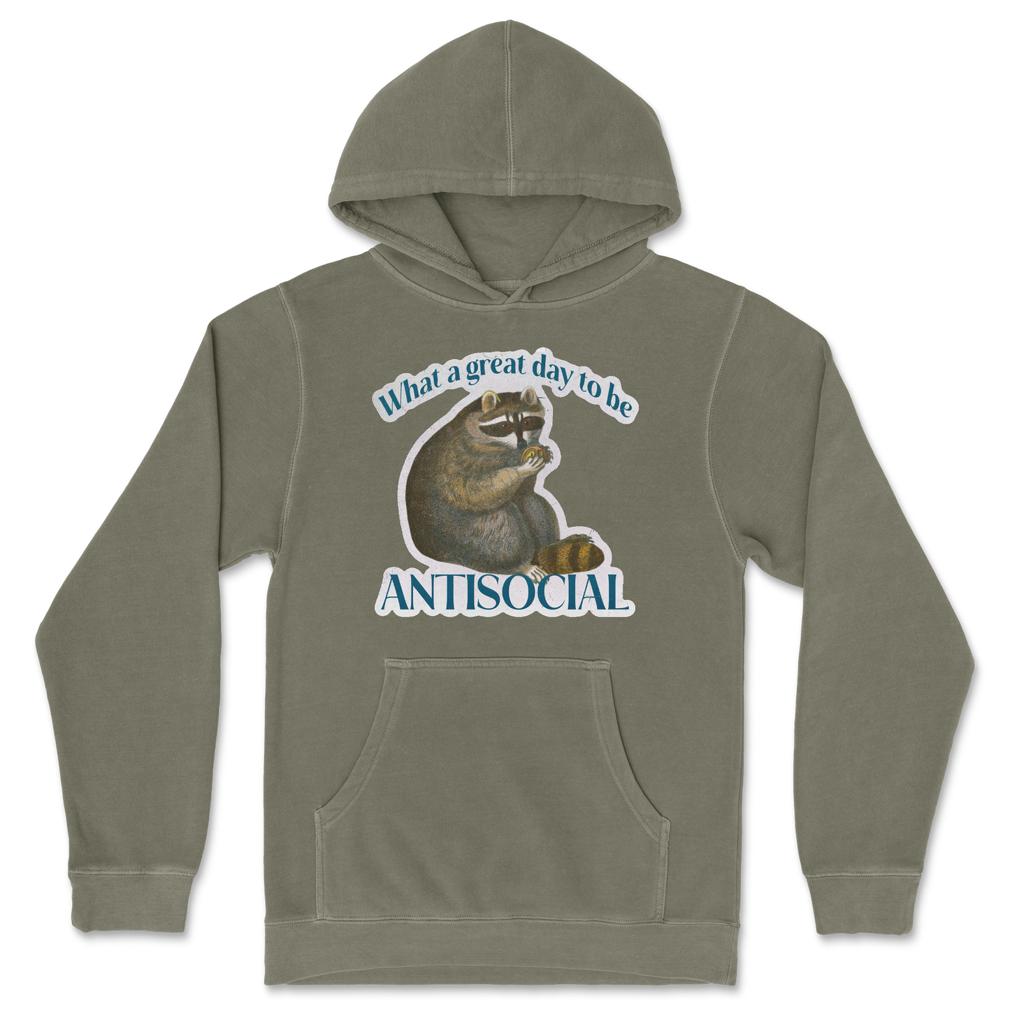 Independent Clothing Co. Hoodie Antisocial in Olive