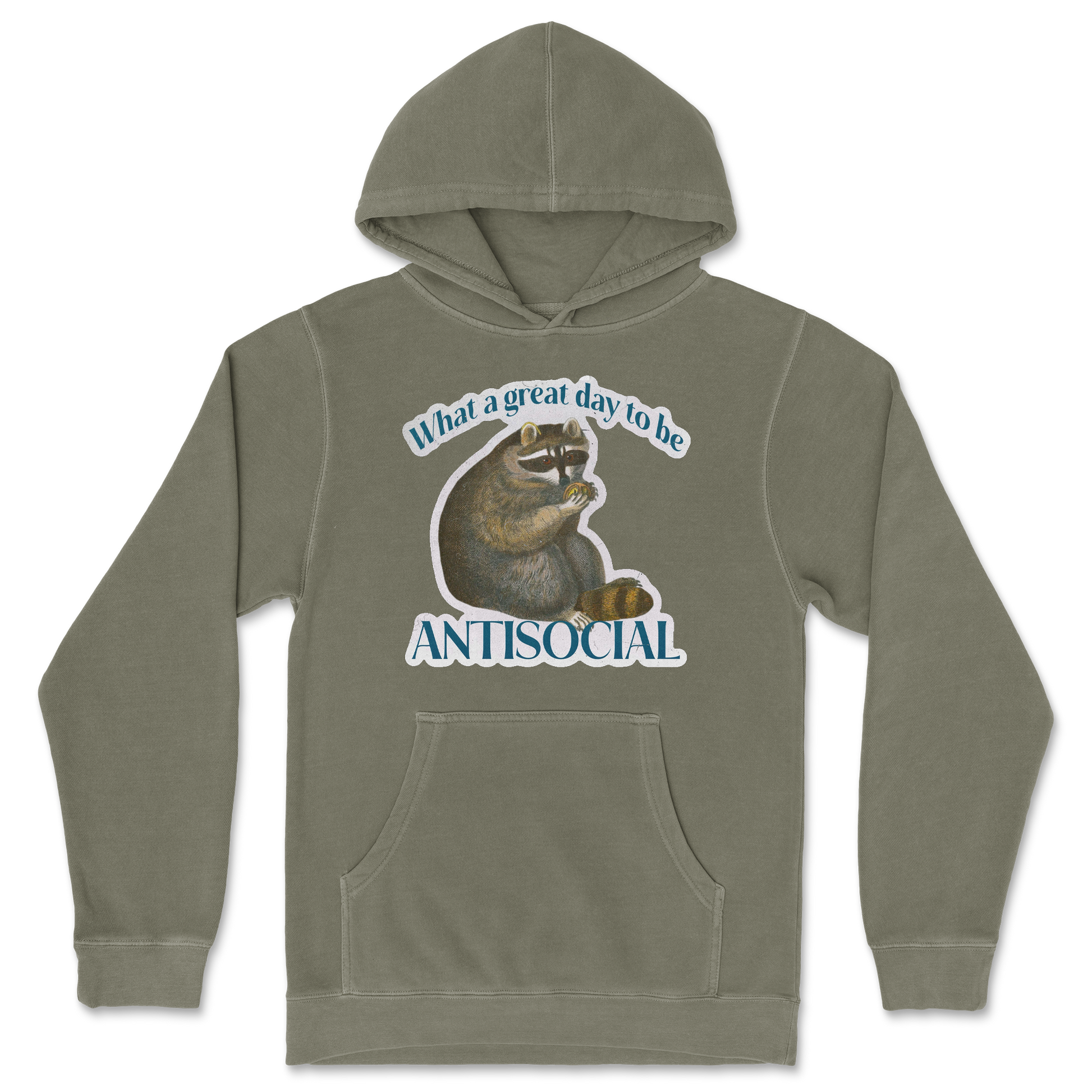 Independent Clothing Co. Hoodie Antisocial in Olive