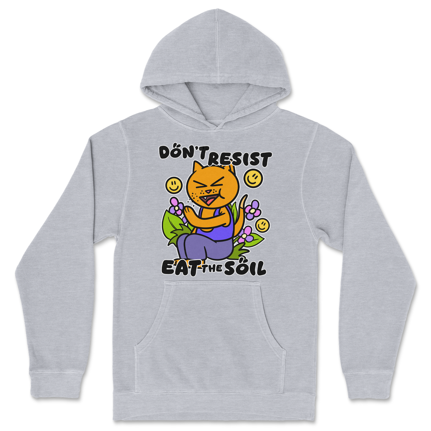 Independent Clothing Co. Hoodie Eat The Soil in Grey-Heather