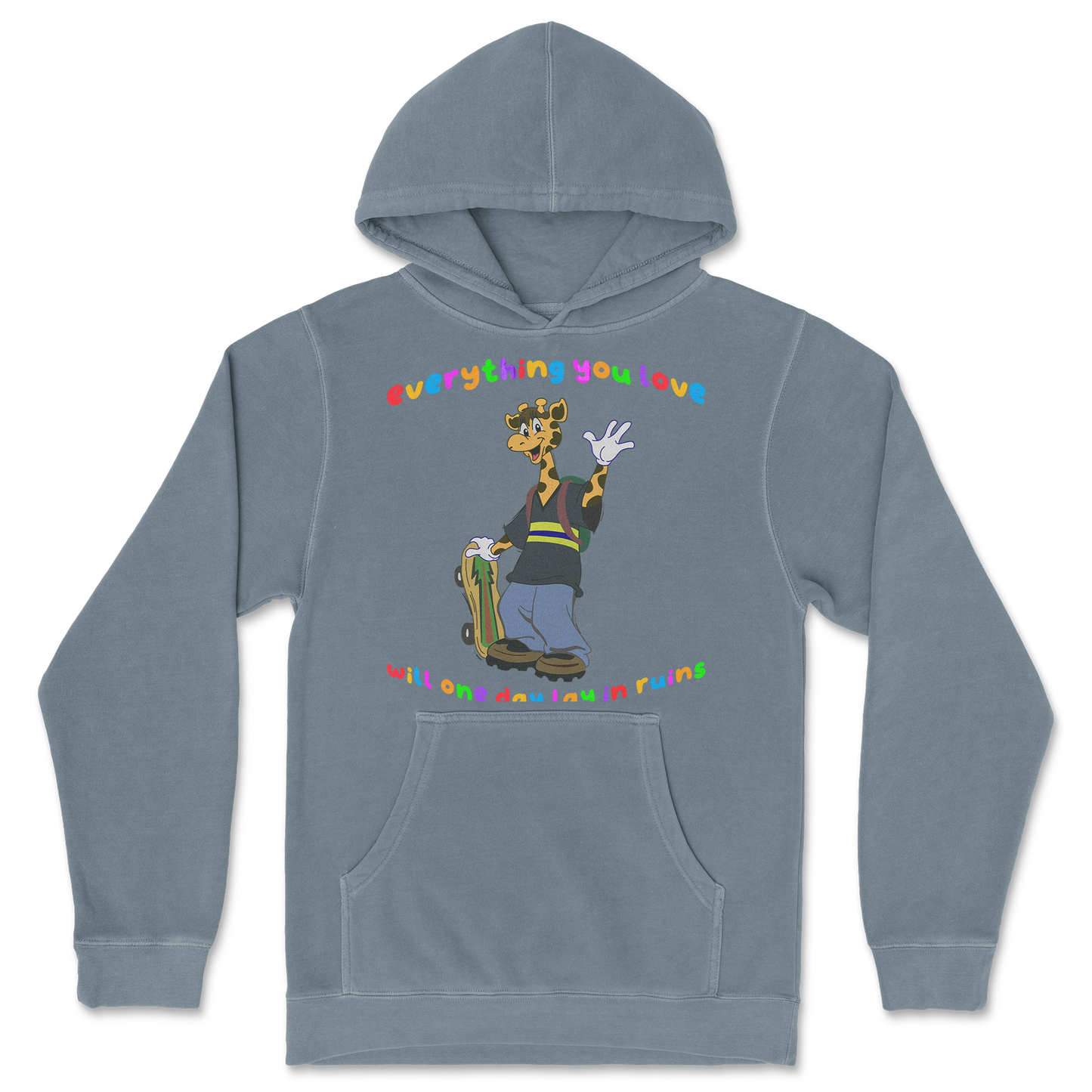 Independent Clothing Co. Hoodie Jerry the Giraffe in BlueMagic