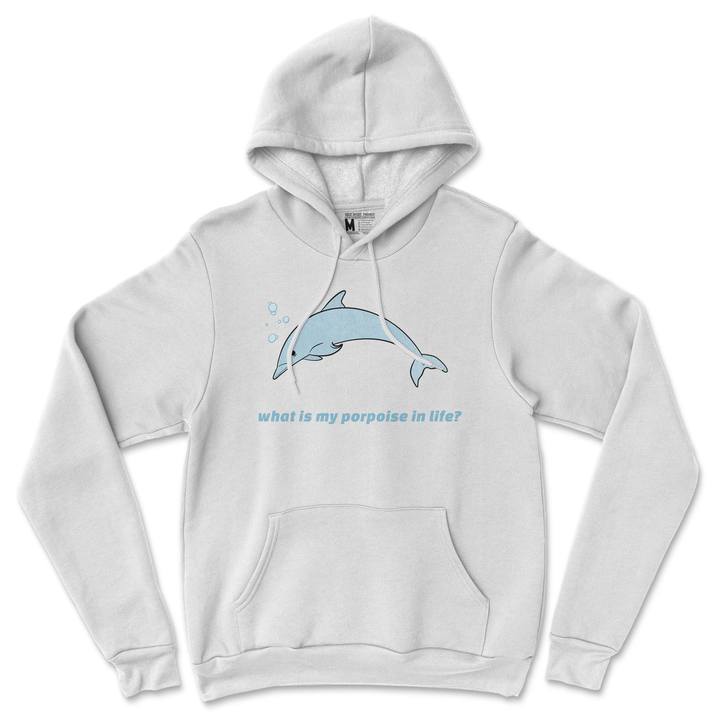 Gildan SoftStyle Hoodie Porpoise in White