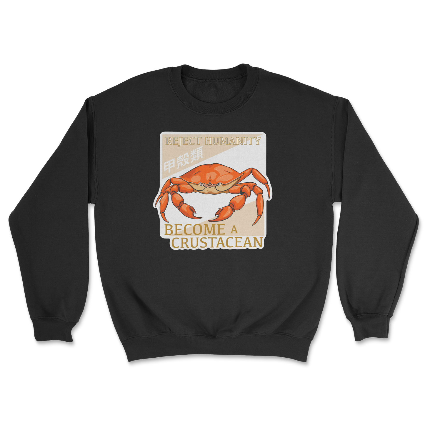 Heavy Blend Crew Neck Embrace the Crab in Black