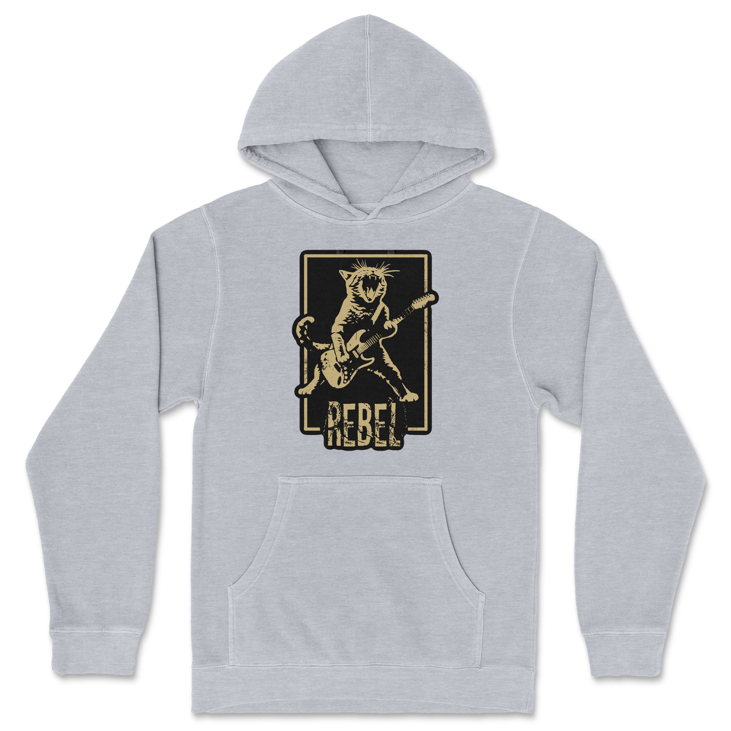 Independent Clothing Co. Hoodie Rebel Kitty in Grey Heather