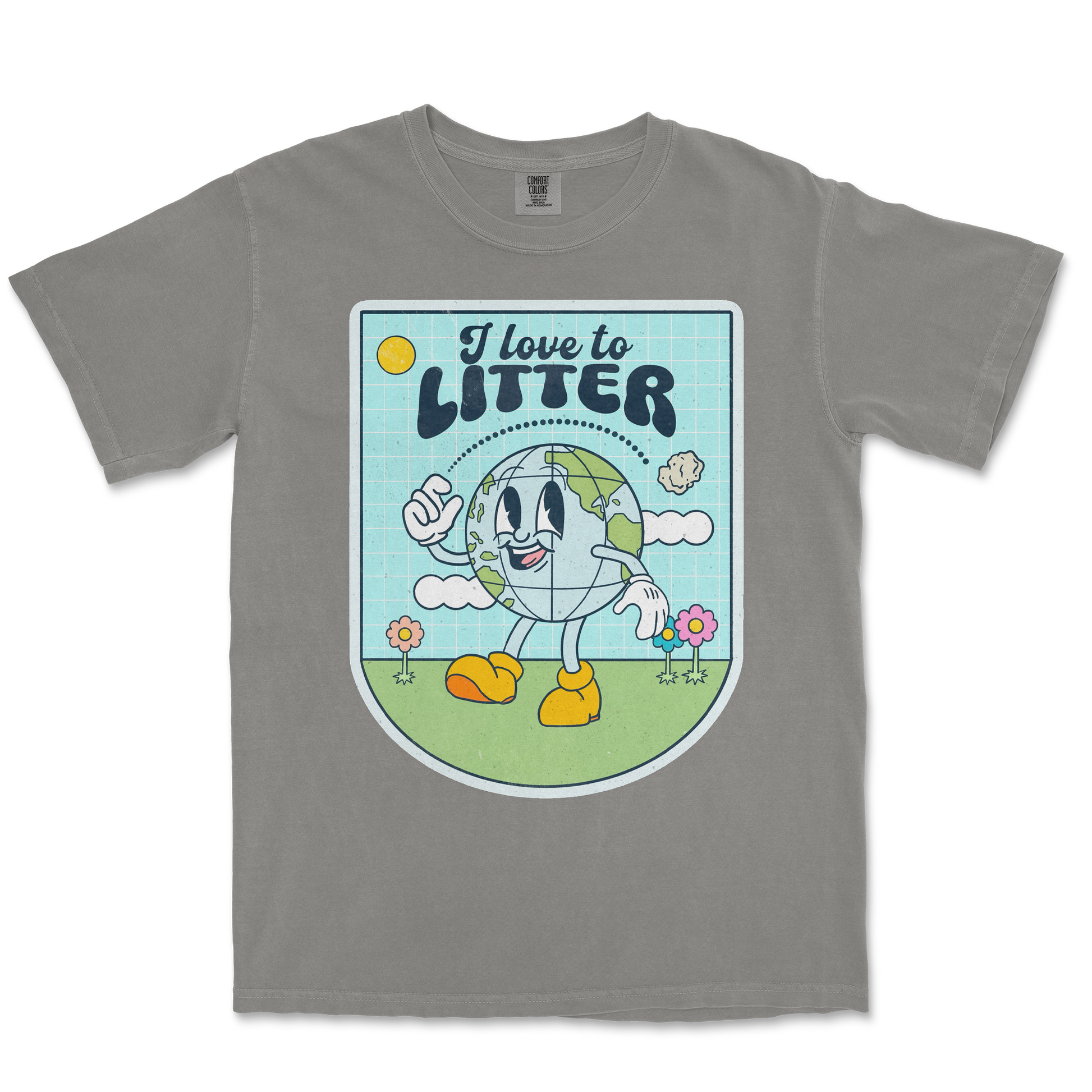 Comfort Colors T-Shirt Earth Day in Grey