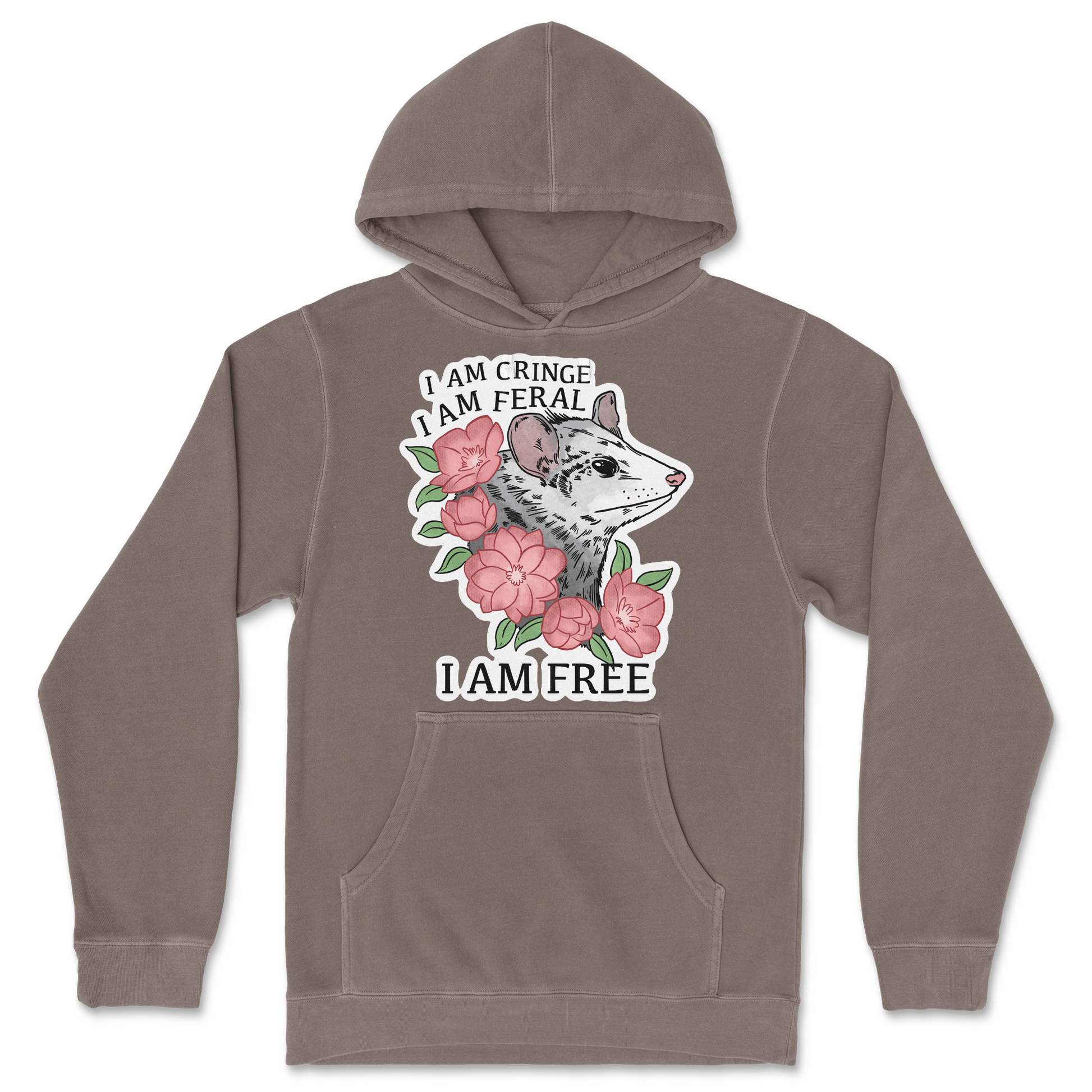 Independent Clothing Co. Hoodie I Am Cringe  in Clay