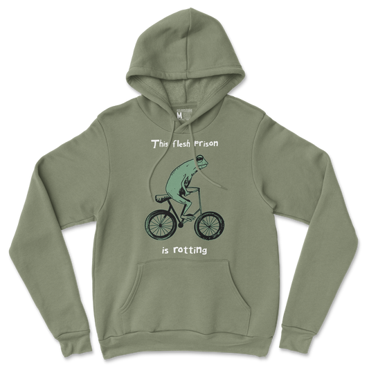 Gildan SoftStyle Hoodie Flesh Prison  in Military-Green