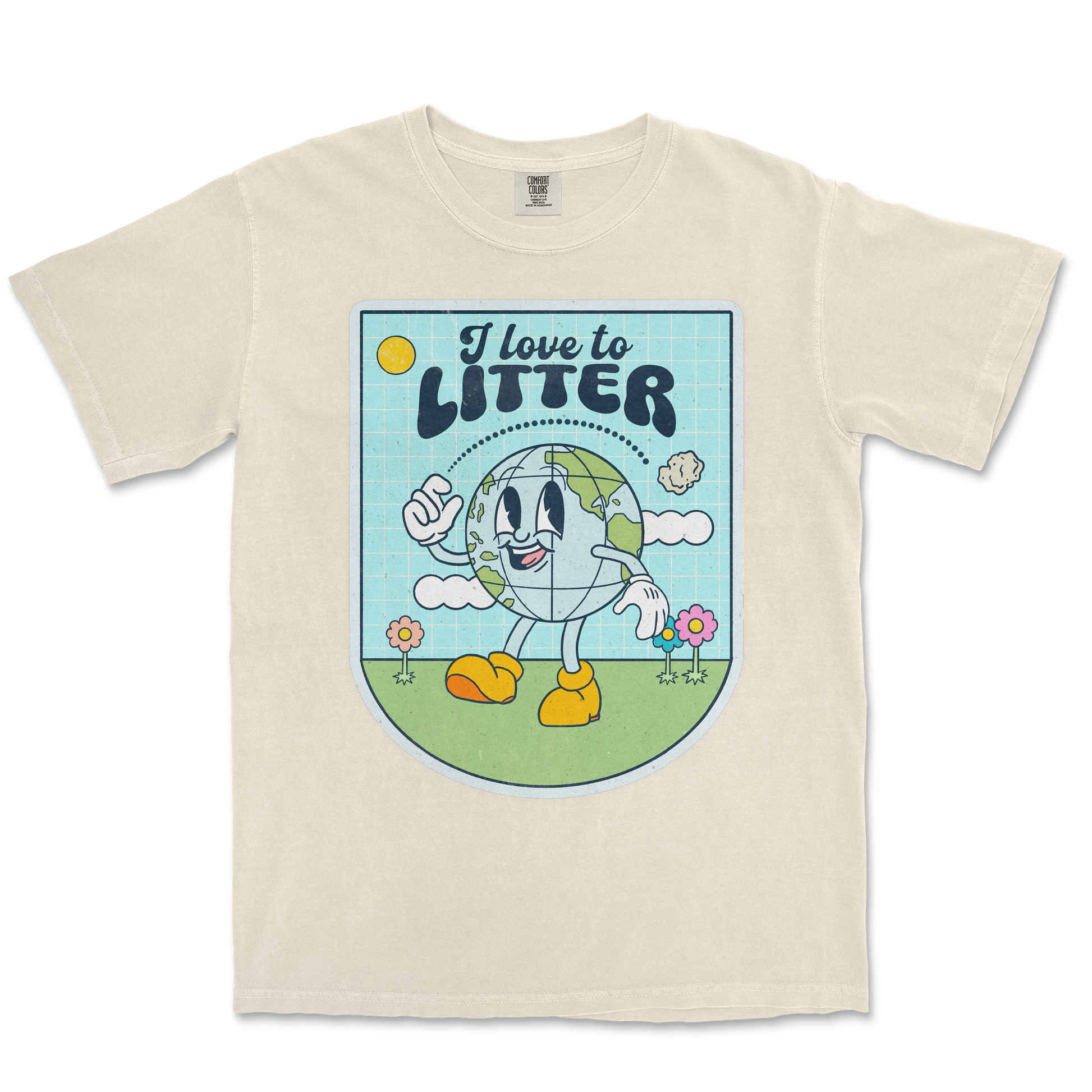 Comfort Colors T-Shirt Earth Day in Ivory