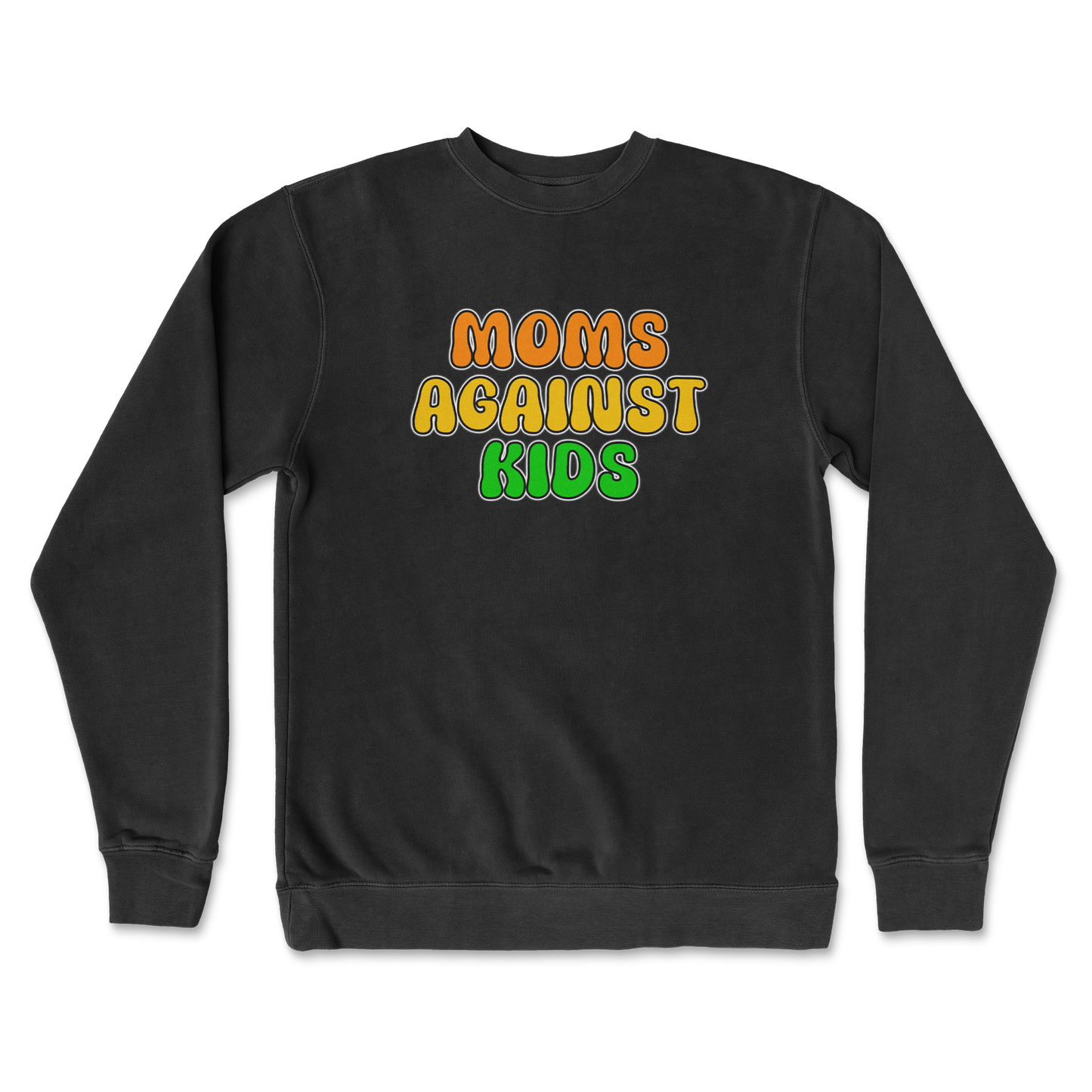 Independent Clothing Co. Crew Neck Moms Agianst Kids in Black