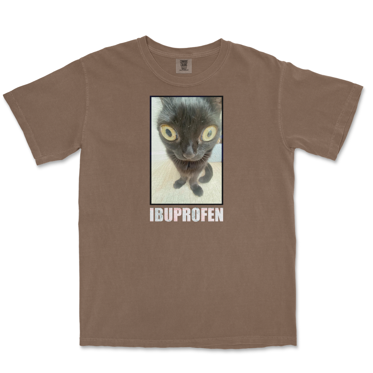 Comfort Colors T-Shirt Ibuprofen in Espresso