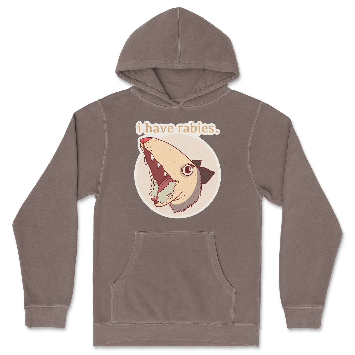 Independent Clothing Co. Hoodie I Have Rabies in Clay