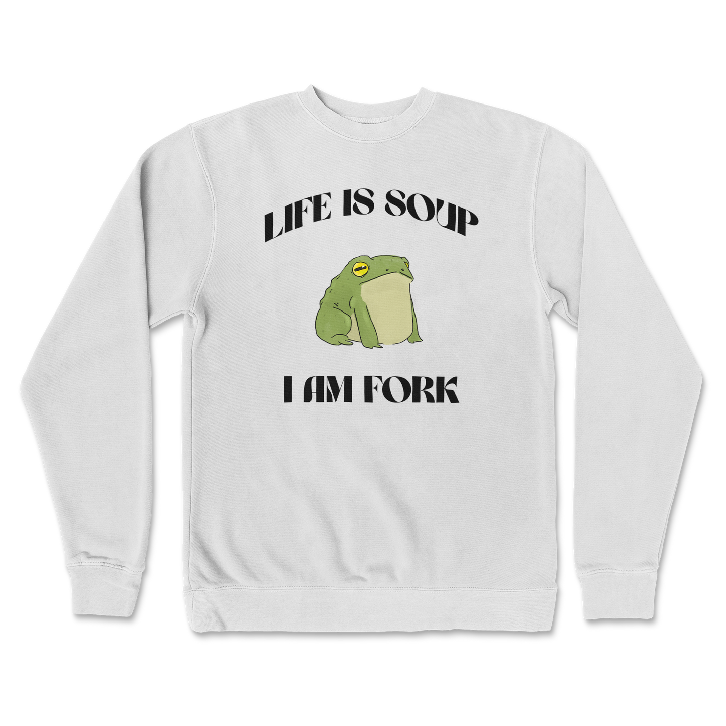 Independent Clothing Co. Crew Neck Life is Soup in White