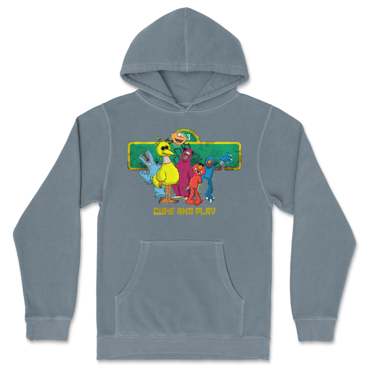 Independent Clothing Co. Hoodie Cursed Sesame Street in BlueMagic