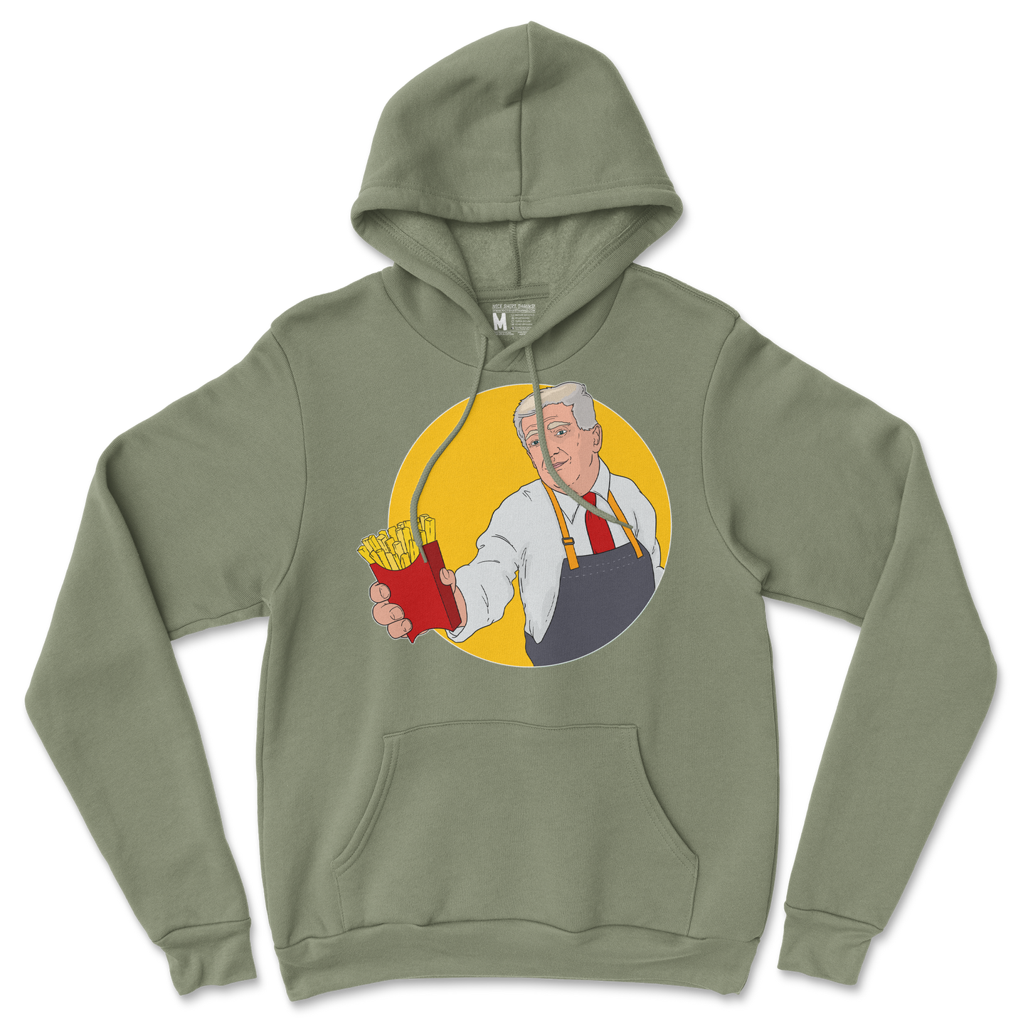 Gildan SoftStyle Hoodie McTrump in Military-Green