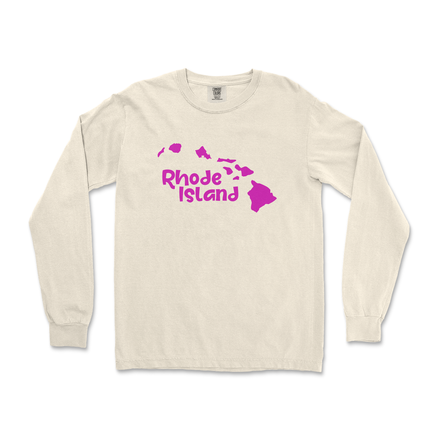 Comfort Colors Long Sleeve Rhode Island in Ivory