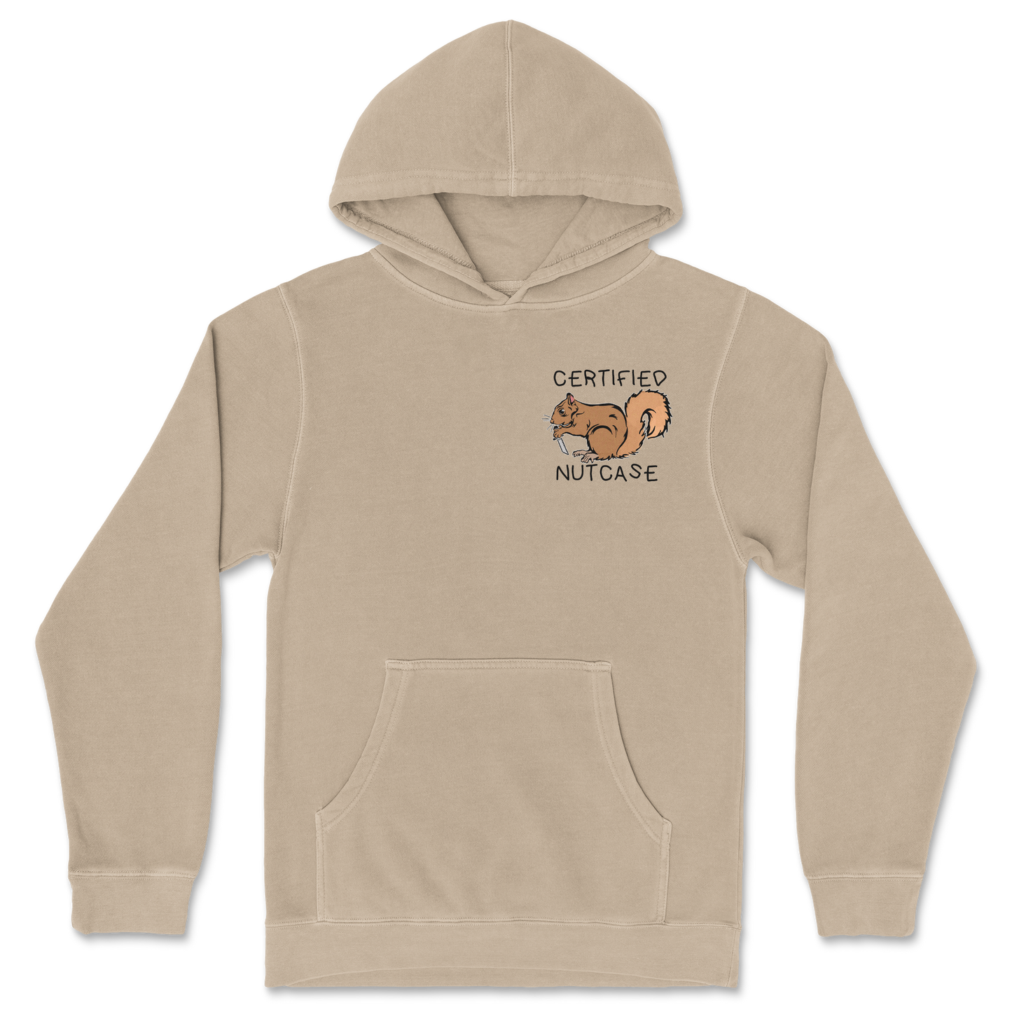 Independent Clothing Co. Hoodie Nutcase in Sandstone