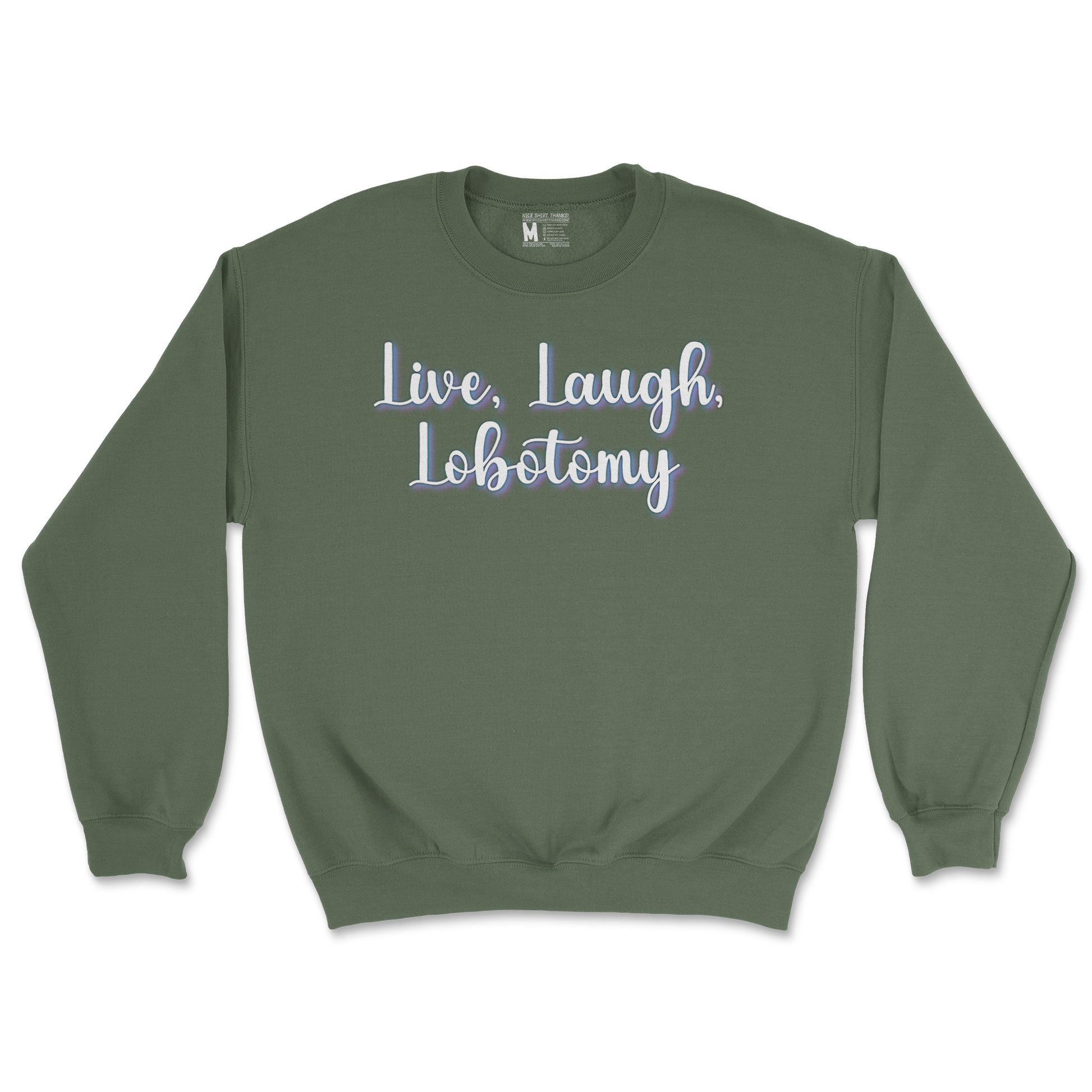 Gildan SoftStyle Crew Neck in Military Green