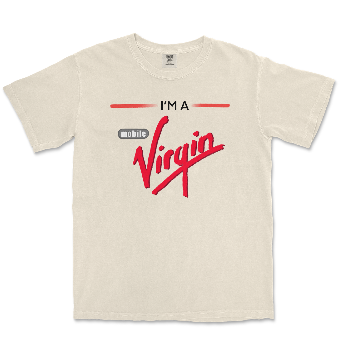 Comfort Colors T-Shirt Mobile Virgin in Ivory