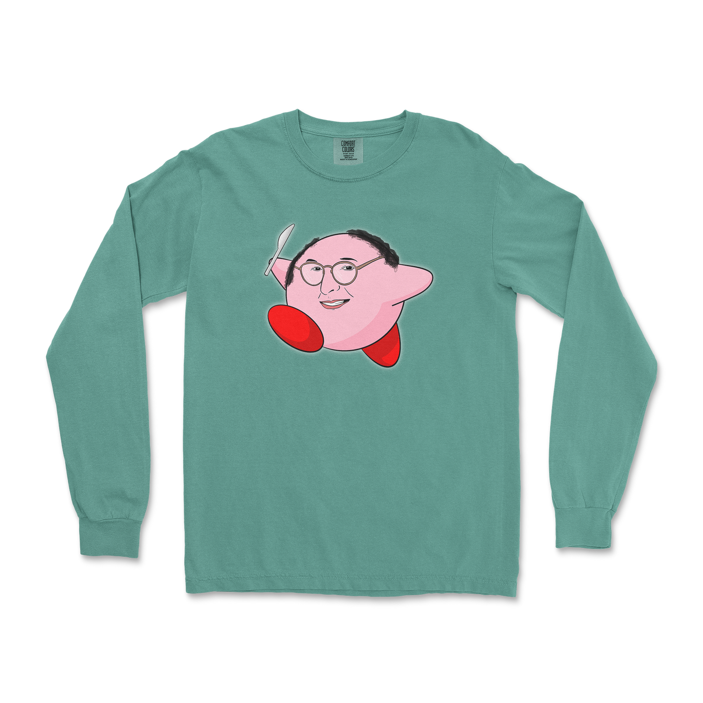 Comfort Colors Long Sleeve Kirby George in LightGreen