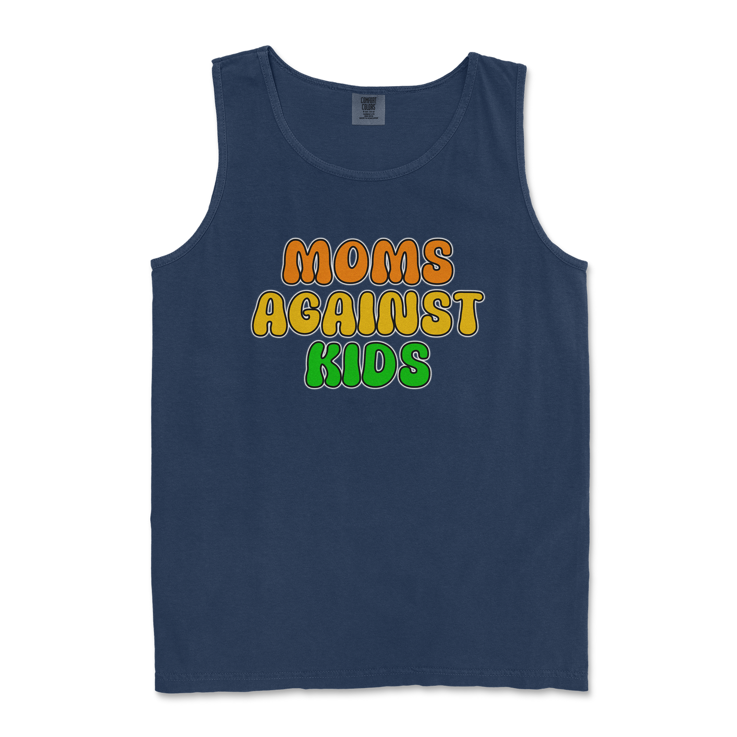 Comfort Colors Tank Top Moms Agianst Kids in TrueNavy