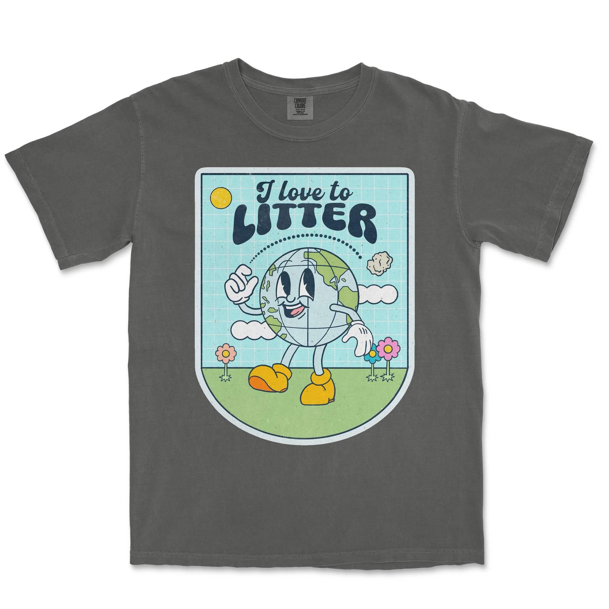 Comfort Colors T-Shirt Earth Day in Pepper