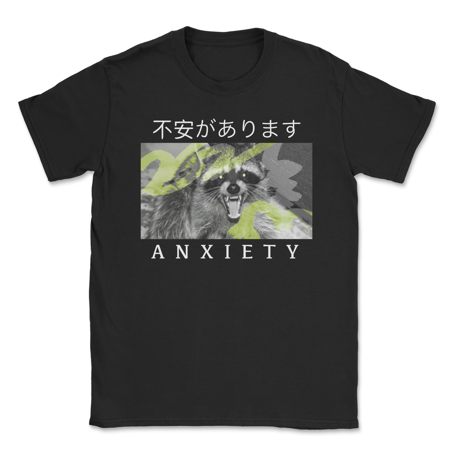 Heavy Blend T-Shirt Anxiety in Black