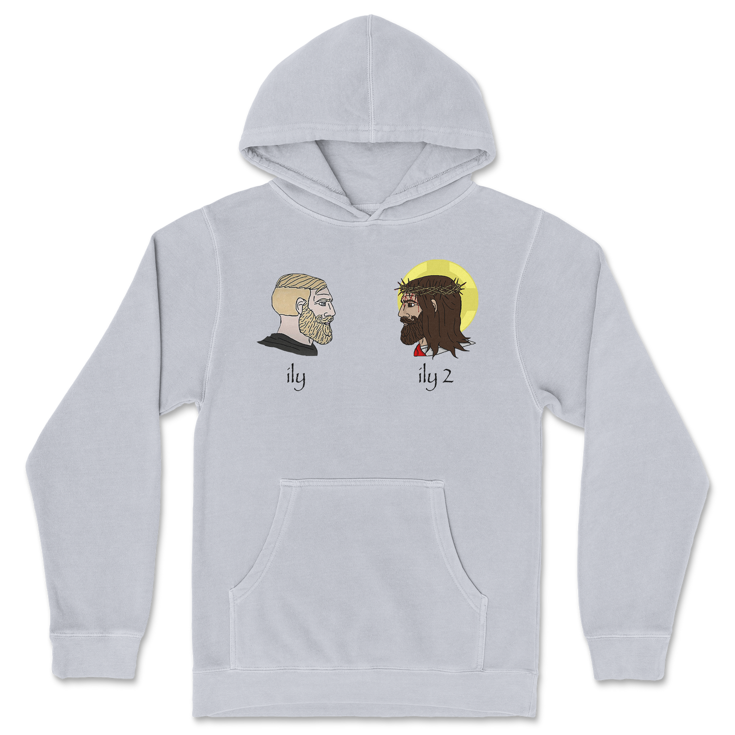Independent Clothing Co. Hoodie ILY in GreyHeather