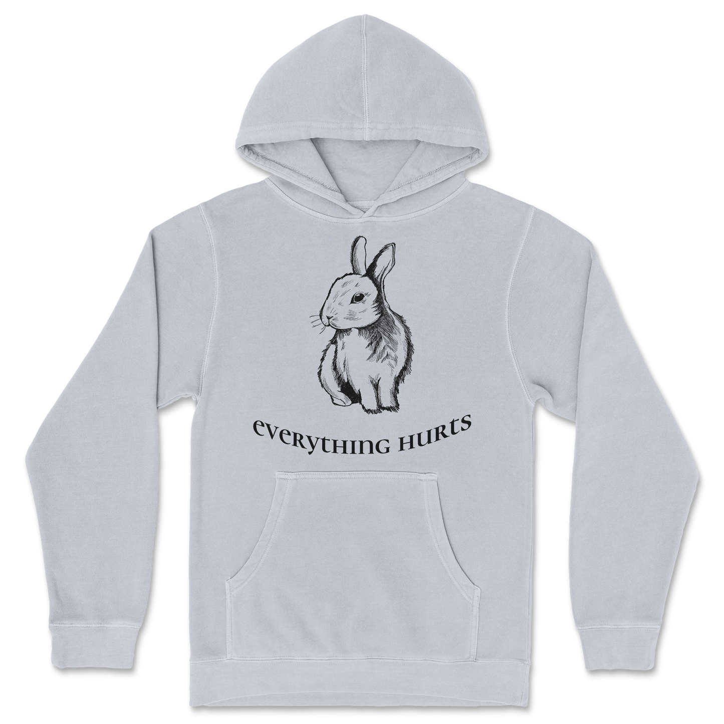 Independent Clothing Co. Hoodie Everything Hurts in GreyHeather