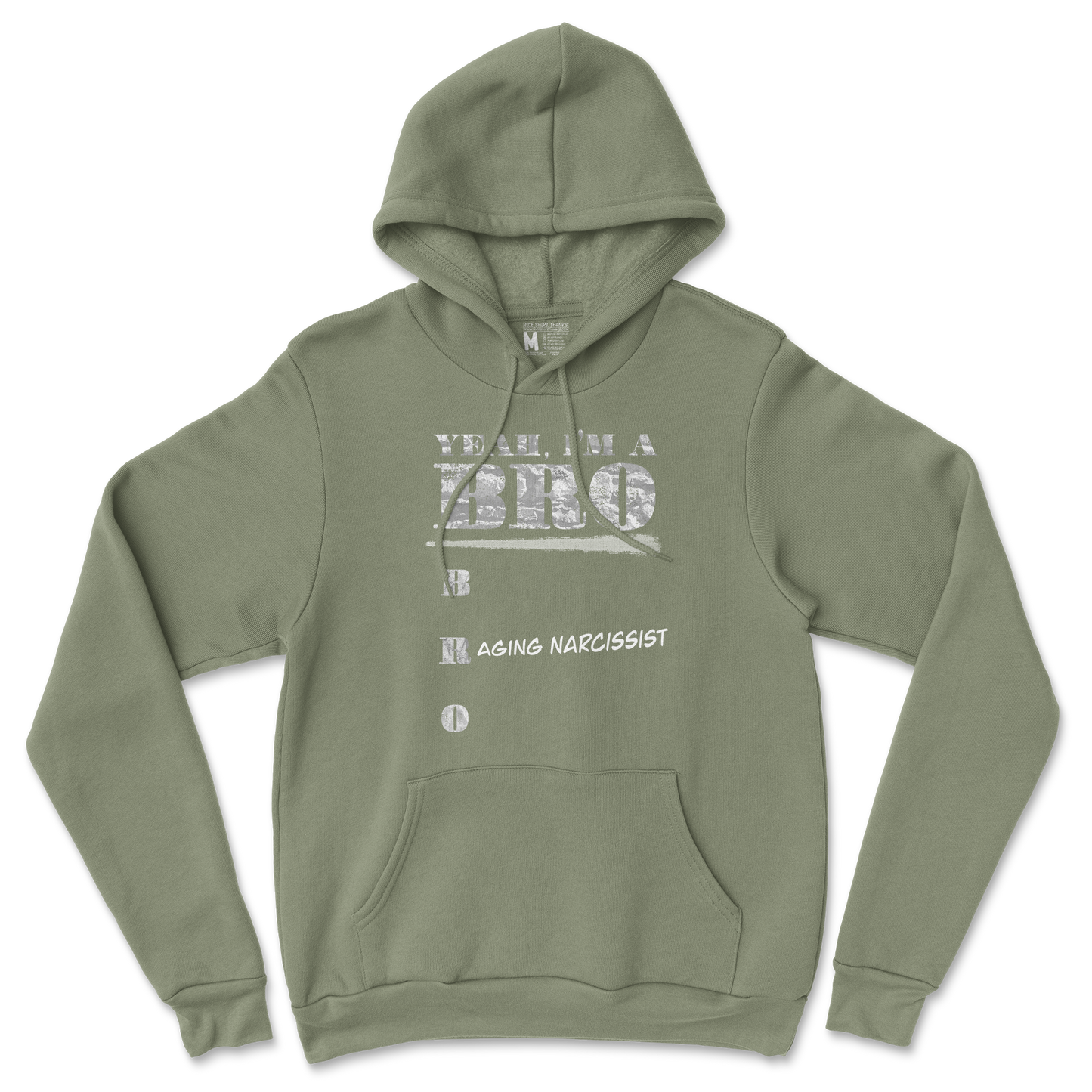 Gildan SoftStyle Hoodie Im Your Bro in Military Green