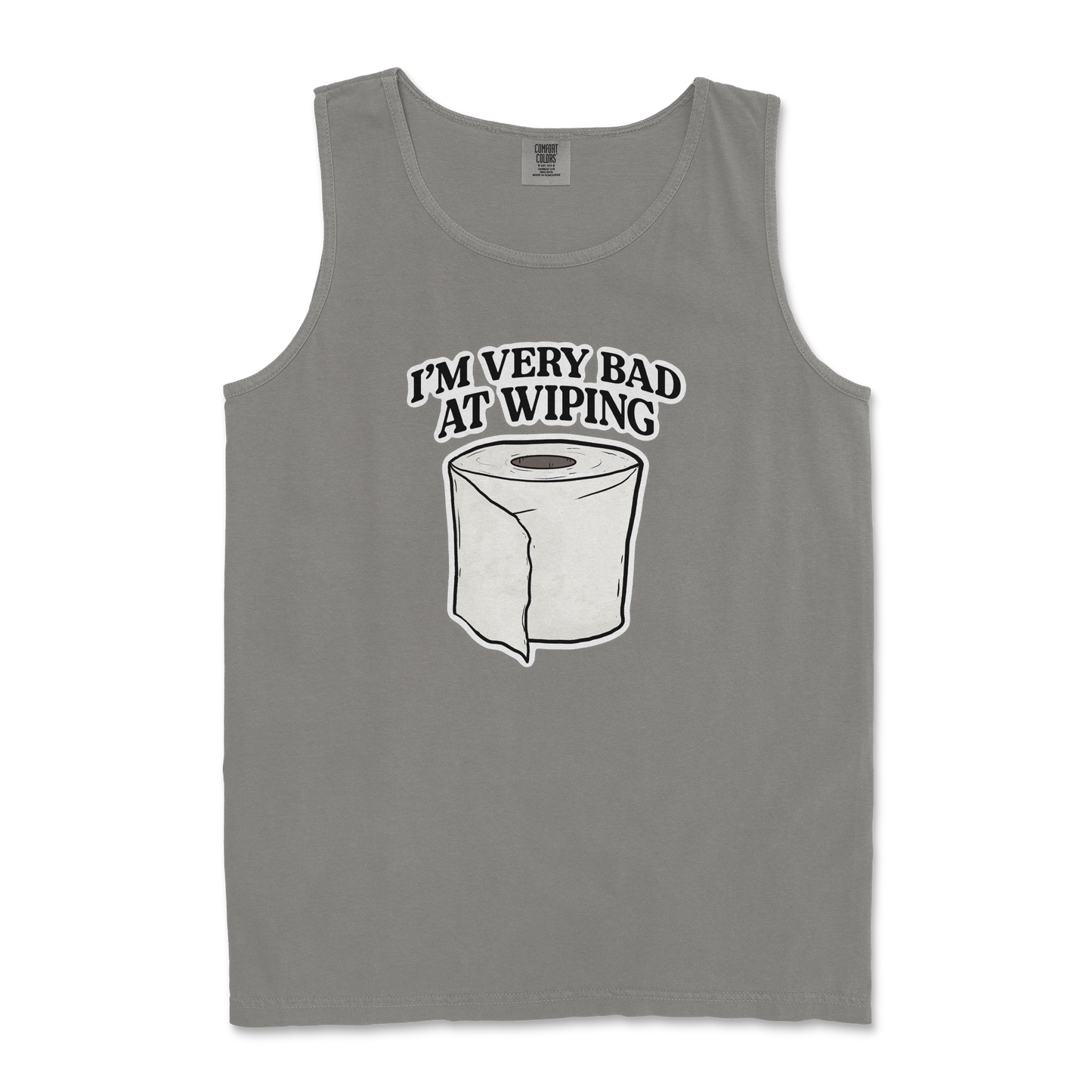 Comfort Colors Tank Top Bad Wiper in Grey
