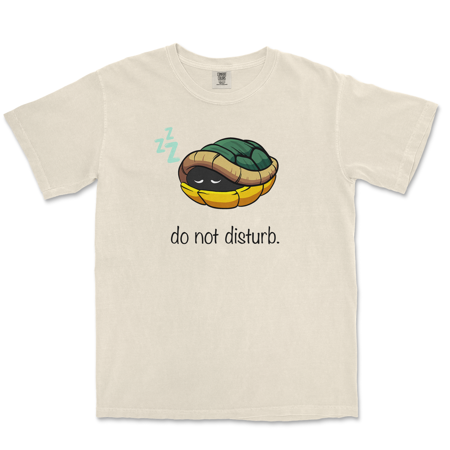 Comfort Colors T-Shirt Sleepin Turtle in Ivory