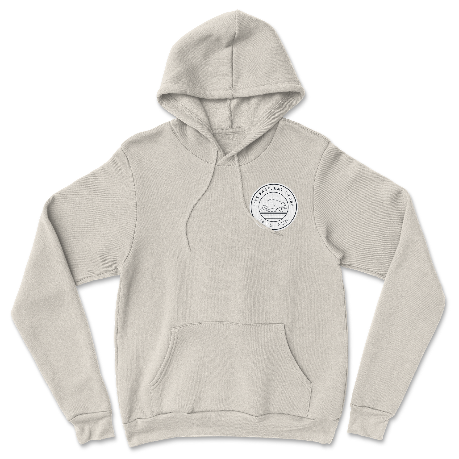 Heavy Blend Hoodie Raccoon Logo  in Sand