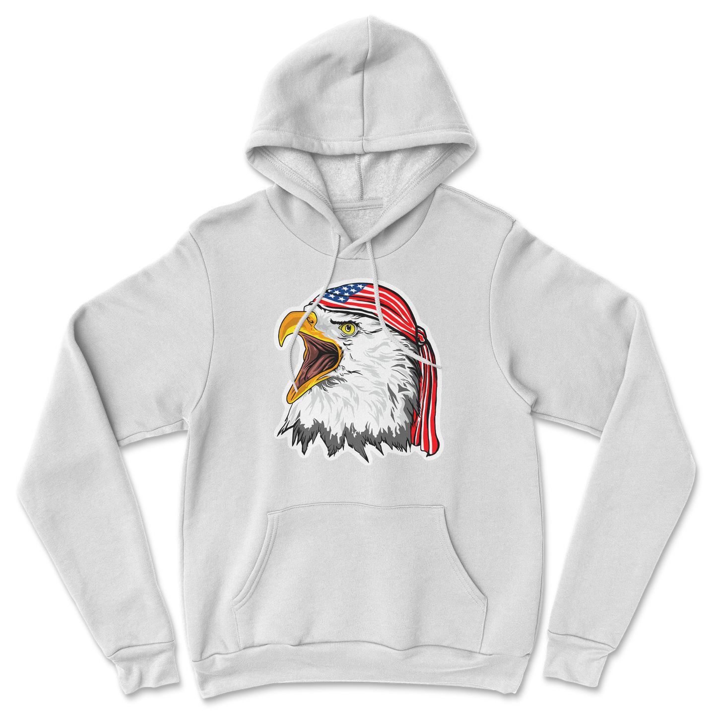 Heavy Blend Hoodie Freedom Eagle in White