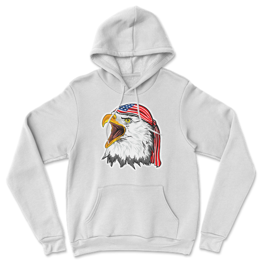 Heavy Blend Hoodie Freedom Eagle in White